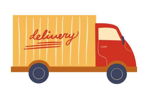 camion de livraison illustration