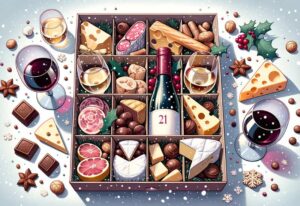 illustration d'un calendrier gourmand