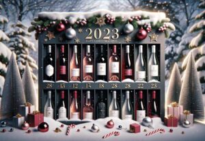 illustration d'un calendrier de l'avent vin