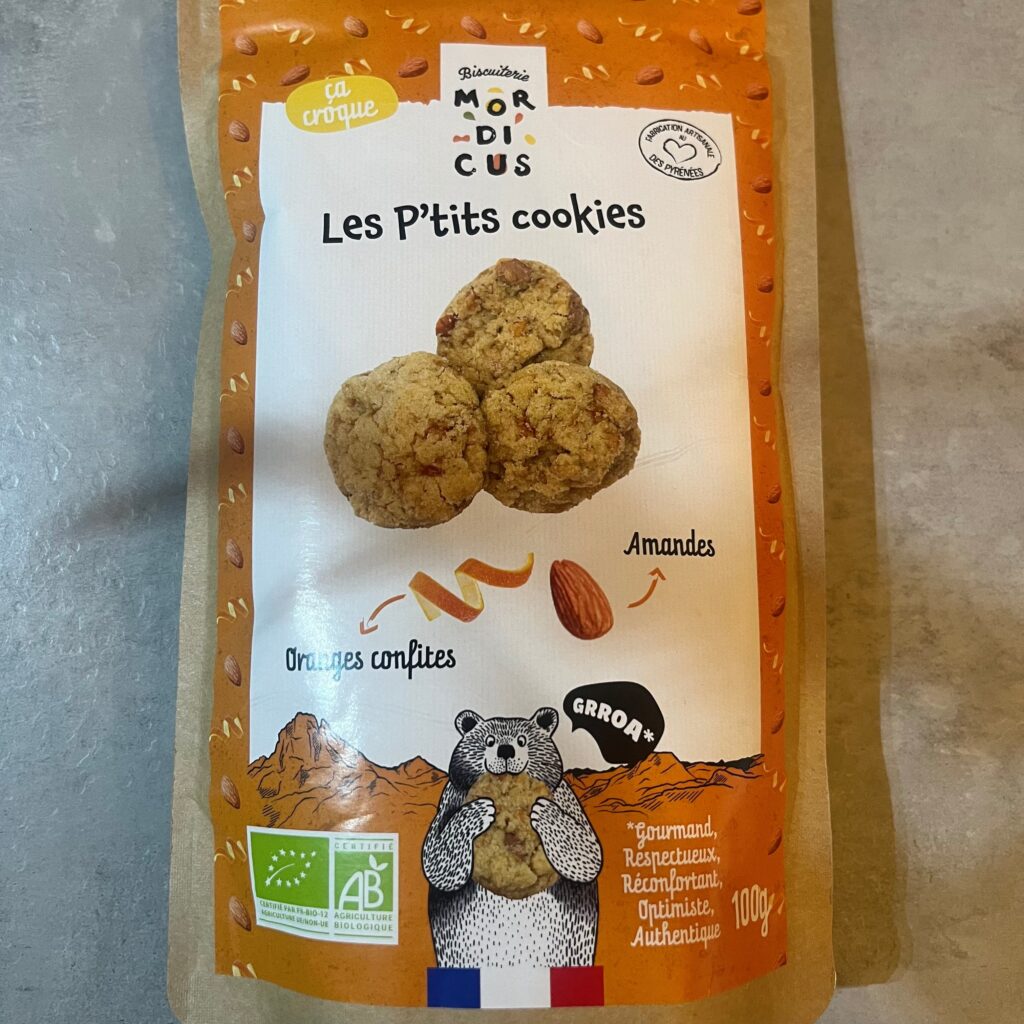 Les P’tits Cookies aux Oranges Confites et Amandes de Biscuiterie Mordicus