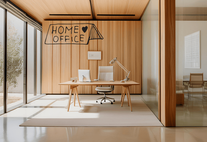 exemple de bureau dans une maison