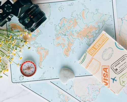 exemple d'une carte de voyage